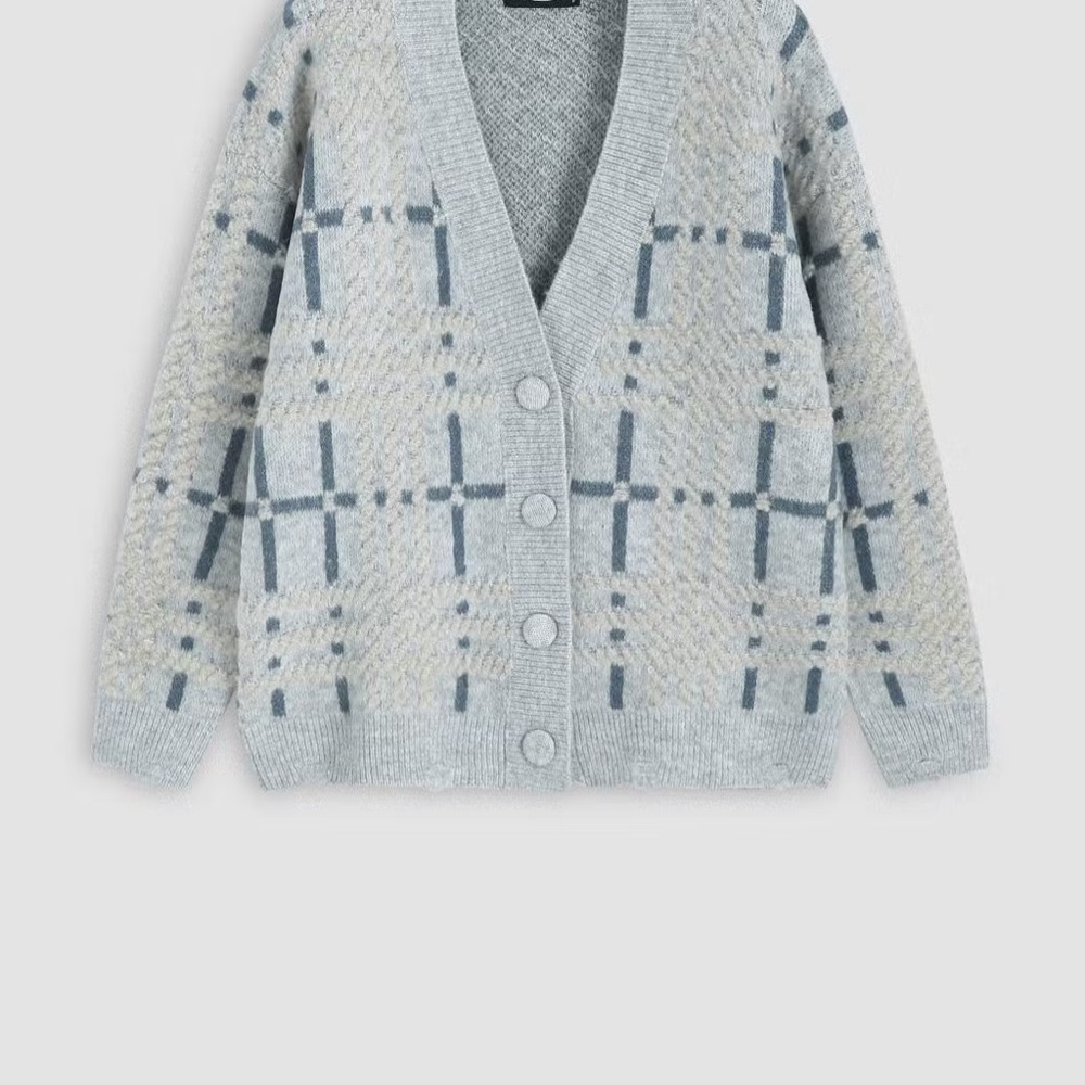 Cider preppy blue plaid clean girl aesthetics cardigan size S-M
RUPSTOP-10